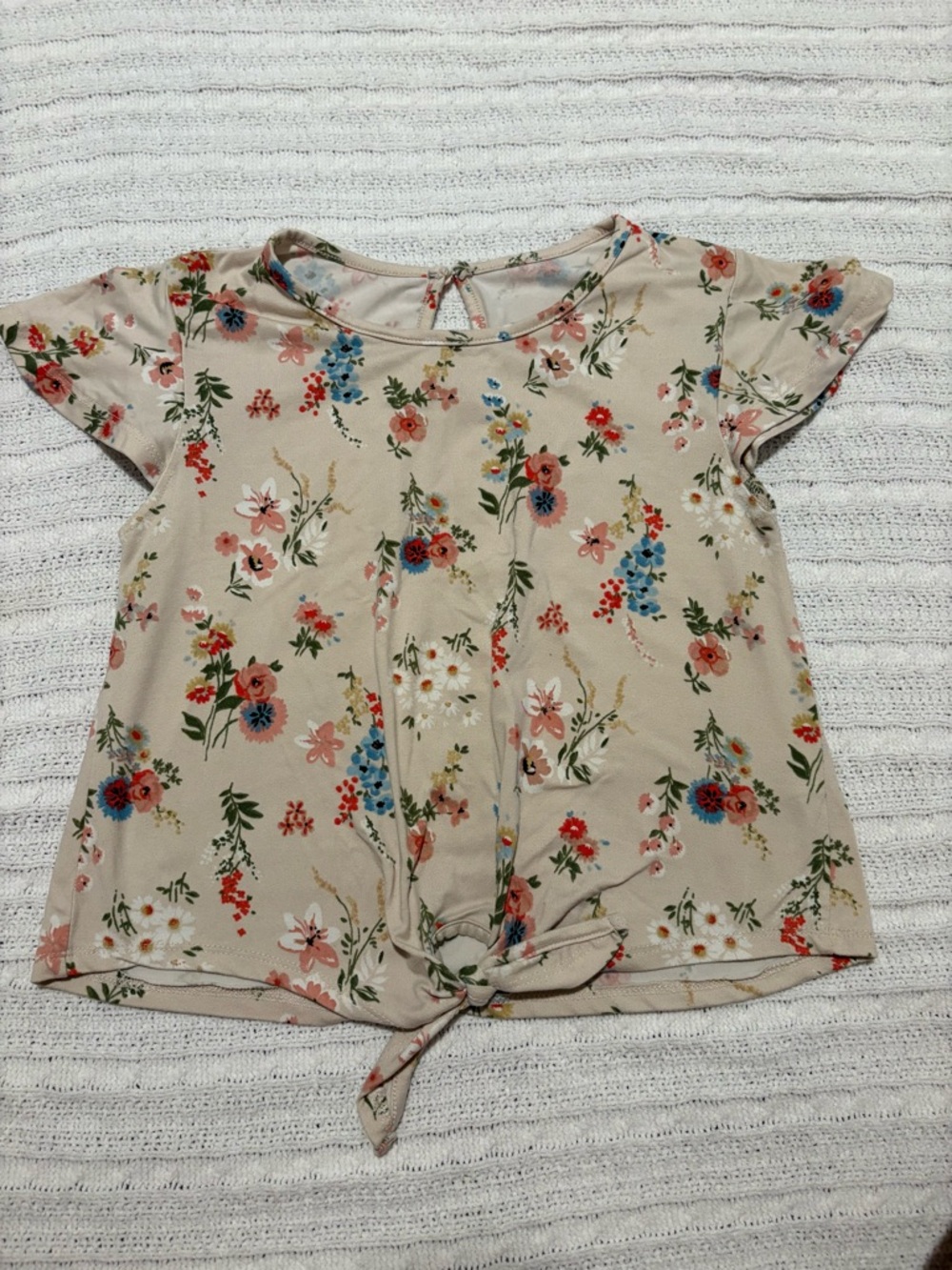 Youth pink flower blouse